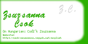 zsuzsanna csok business card